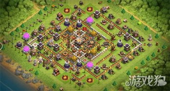 小部落使用 部落冲突11本防两星小回字阵