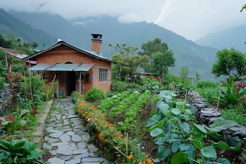 乡村美丽的小屋高清摄影大图 摄影图 下载至来源处